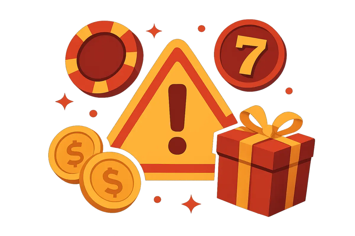 Warnsignale für Fake-Bonusse