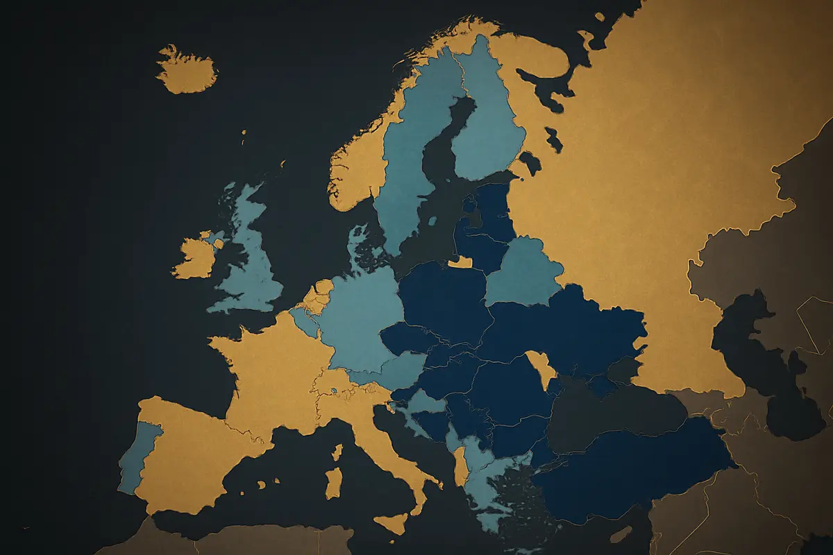 Europa-Karte: Glücksspielsteuer-Vergleich zwischen EU-Ländern